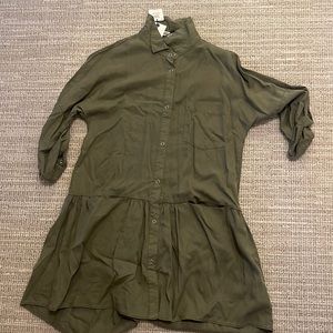 Zara army green dress